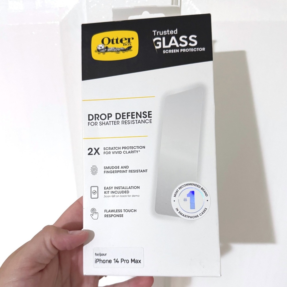 OtterBox Trusted Glass Screen Protector‎ for iPhone 14 Pro Max Clear 77-90181